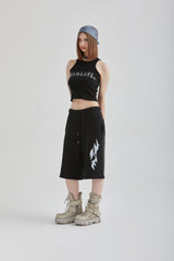 FLARE SLEEVELESS TOP
