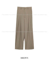 Mary three tuck wide slacks