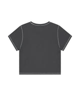 PIGMENT BUTTERFLY GOTH CROP TEE_CHARCOAL