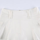 Solid A-line Pants Skirt