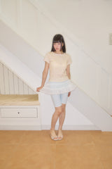 KIRI SKULL EYELET TOP (LEMON)