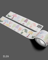 Silver Foil Object Writable Paper Kiss Cut Tape