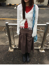 Paper Frill Cardigan (3color)