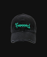 F****D SIGN STRAPBACK DAMAGE -WASHED BLACK-
