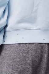 RANDOM STITCH FRINGE PLACKET SPLICE TOTEM MA-1 COLOR-TOOTH ZIPPER TERRY SWEAT JACKET
