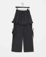 Karen frill cargo layered skirt pants