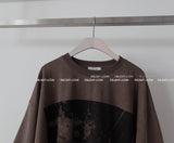 Layered printed oversized fit T-shirt