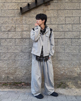 Dust Pocket Hooded Zip-Up (Gray)