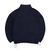 HUKE Logo Navy Half zip-up MTM