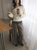 クロス スタッド パンツ