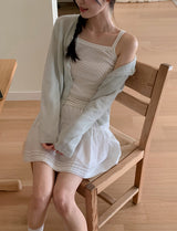 Dot Square Layered Sleeveless (3color)