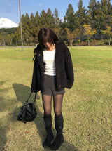 Juri Wool Collar Fur Jacket