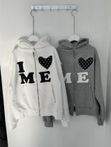 Love me!♥ フードジップアップ (2color)