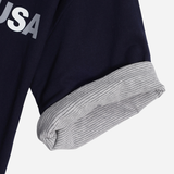Border Crop Short Sleeve T