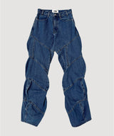 SPIRAL DENIM PANTS