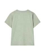 (W) エッセンシャルロゴセミクロップピグメント半袖Tシャツ_3 Color
