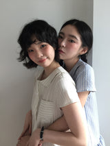Twin Shirt フリルワンピース (2color)