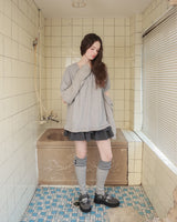 バックリボンフレアトップ / gray