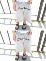 Y2K Ease Lettering Bermuda Pants (Gray)