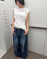 (unisex) 4ボタンバルーンデニム