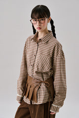 ウィーンチェッカードシャツ [Brown]