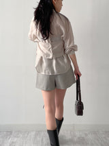 Ready Belted Wrap Skirt Pants