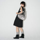 フローラルミディワンピース  (Black)