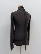 [Brushed Lining] タイピンタックタートルネックTシャツ