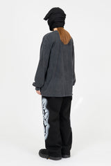 Rhode in Black Washed Long Sleeve T-Shirt