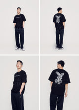 [24SS] ベアドールファジーラビット半袖Tシャツ BLACK