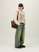 LA Oil Brushed Denim Pants