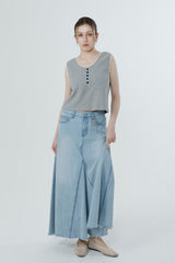 FULL DENIM LONG SKIRT_LIGHT BLUE