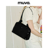muva. French Knotted Underarm Bag, Genuine‑Leather Niche Premium‑Feel Women’s Shoulder Purse, New Arrival May 17