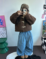 パラシュートバルーンピグメントコーデュロイパンツ🤎🩶💚🩵5カラー