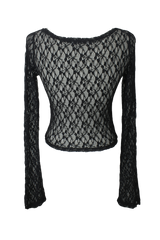 VネッククロップレースT(3color)