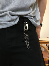 Layered Wallet Key Ring (BLACK)
