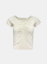 エリサリボンシャーリングTシャツ