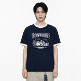 アイアンワークス オーバーフィット リンガー Tシャツ(2color)