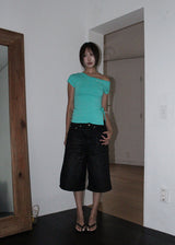 COATING BERMUDA PANTS
