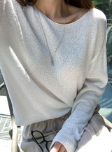 Weekly Summer Boat Neck Knit / 5 colors