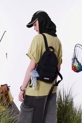MESH POCKET POINT MINI BACKPACK [BLACK]