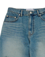 26SS WOMAN オープンカッティングデニムパンツ