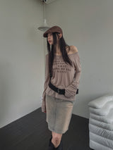 モアレタリングシースルー長袖