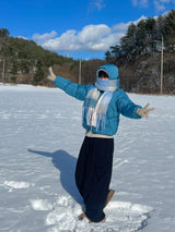 Blue Bear Hooded Padding (4 Colors)