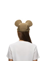 6CRAYON Army Green Pleated Flat Brim Mickey Cap