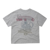 ストリートリーグ グラデーションアートワーク ロゴ オーバークロップフィット Tシャツ (メランジ)