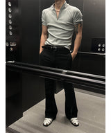 [4SEASON] Black boots cut pants