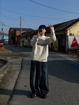 Dart Cappy Damage Denim Balloon Pants