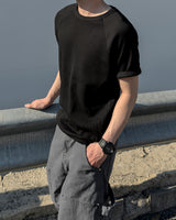 Morph Waffle Raglan Short Sleeve T-Shirt