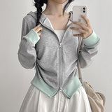 Back-Printed Zip-up 💛 Horse Slim Hoodie Zip-up (4 colors)